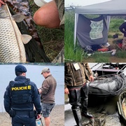 Rozsáhlá kontrolní akce na Hracholuské přehradě