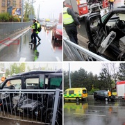 Tramvaj na Lochotíně smetla otáčející se auto