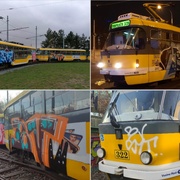 Vandalové se vyřádili na tramvaji
