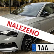 Auto bylo nalezeno