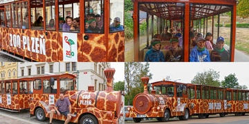Do ulic Plzně vyrazil nový zoo-vláček a po dvaceti letech nahradil původní soupravu
