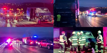 Vážná dopravní nehoda uzavřela dálnici D5