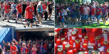 Smutný pochod na stadion