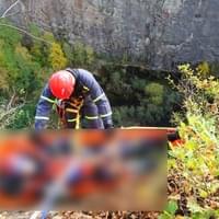 Na Kozelce spadl horolezec, na místo letěl vrtulník s lezcem