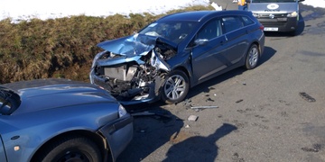 Čelní střet dvou vozidel