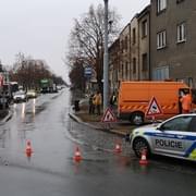 Policie musela uzavřít Částkovu ulici
