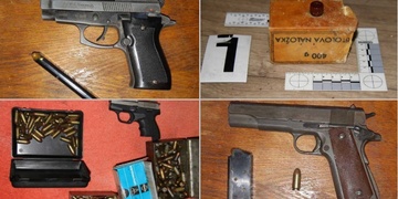 Muž měl doma nelegální zbraně i trhavinu Trinitrotoluen