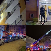 Ranní požár ve Skvrňanech