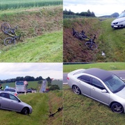 Dva sražení cyklisté během čtvrt hodiny