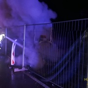 Noční požár na Košutce