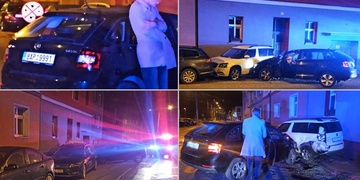 Při nehodě poškodil čtyři auta a poté odmítl dechovou zkoušku na alkohol