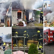 Muž spal, zatímco mu dům hořel nad hlavou