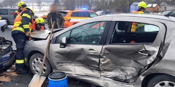 Střet vozů u Třemošné