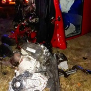 Náraz byl tak silný, že se z auta vytrhl motor