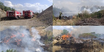 Požár v bývalých kasárnách na Slovanech