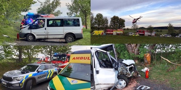 Při vážné nehodě bylo zraněno pět lidí a řidič nadýchal přes dvě promile