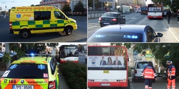 Autobus v centru Plzně srazil seniorku