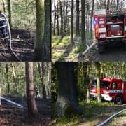 Další požár lesa u Plzně, hasiči se nezastaví