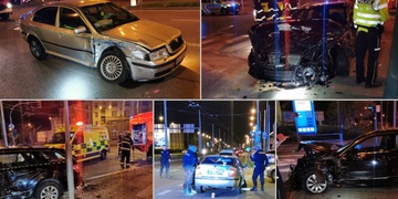 Nehoda v centru Plzně, viník z místa utekl