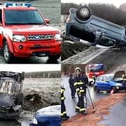 Další nehody přibývají, cestou k zásahu už boural i velitelský vůz hasičů