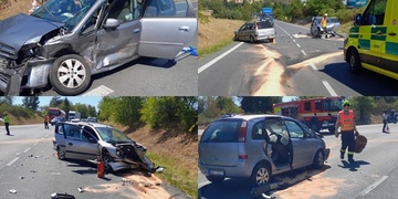 Nedání přednosti, v nemocnici skončili čtyři lidé
