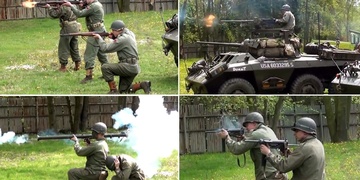 Střelba za Plazou - zazněly pušky, samopaly, kulomety a dokonce i děla