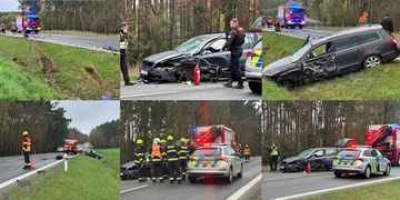 Vážná dopravní nehoda uzavřela silnici z Plzně do Karlových Varů, viník z místa uprchl