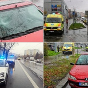 Seniora srazilo auto na přechodu