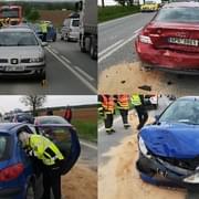 Řetězová dopravní nehoda komplikuje dopravu na silnici z Plzně do Klatov