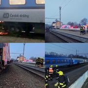 Požár podvozku vlaku