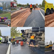 Po více než sedmi hodinách usilovné práce byla silnice uvolněna