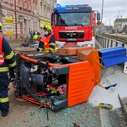 Dopravní nehoda na Skvrňanské
