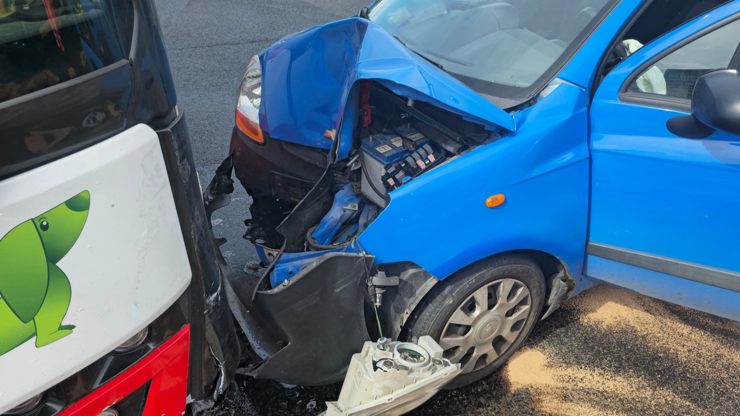 Firefighters cleaning up spill