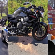 Havárie motorkáře u Nezvěstic