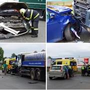 Dopravní nehoda na Borech, tři zranění lidé