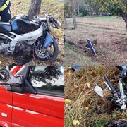 Motorkáře zřejmě vytlačili ze silnice, policie hledá svědky
