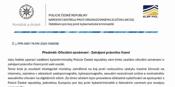 "Dopustil jste se sexuální neslušnosti online, zahájili jsme proti vám právní řízení!"