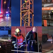 Záchranná akce desítky metrů nad zemí