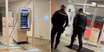 Noční útok na výlohy banky