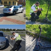 Dívka na elektrokoloběžce nabourala jedoucí auto