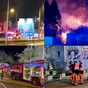 Požár v centru Plzně