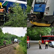 U Valchy najel vlak do padlého stromu