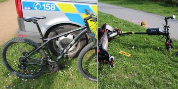 Střet cyklisty a koloběžkáře na cyklostezce v Plzni