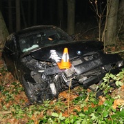 Pokácel lampu, vletěl do lesa a z místa utekl