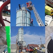 Muže v silu zavalil cement, na místo musel vrtulník LZS s lezci na palubě
