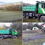 Řidič skákal z převracející se Tatry
