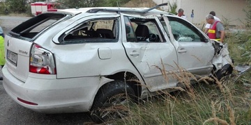 Vyletěl z dálnice a podruhé se narodil