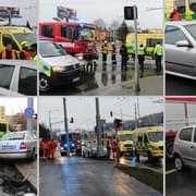 Vážná nehoda na Rokycanské v Plzni
