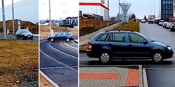 Auto v kolejišti trochu jinak