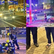 Další auto v kolejišti, ovšem tentokrát s nezapomenutelným řidičem